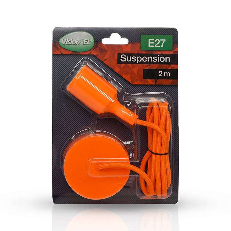 suspension-douille-silicone-e27-orange-cC3A2ble-2m